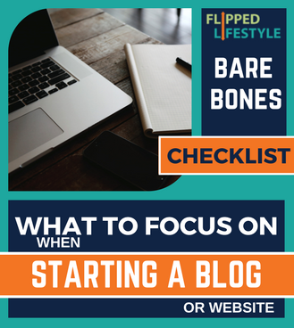 what to focus on when starting a blog or website checklist