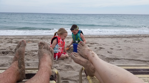 Building sand castles and memories
